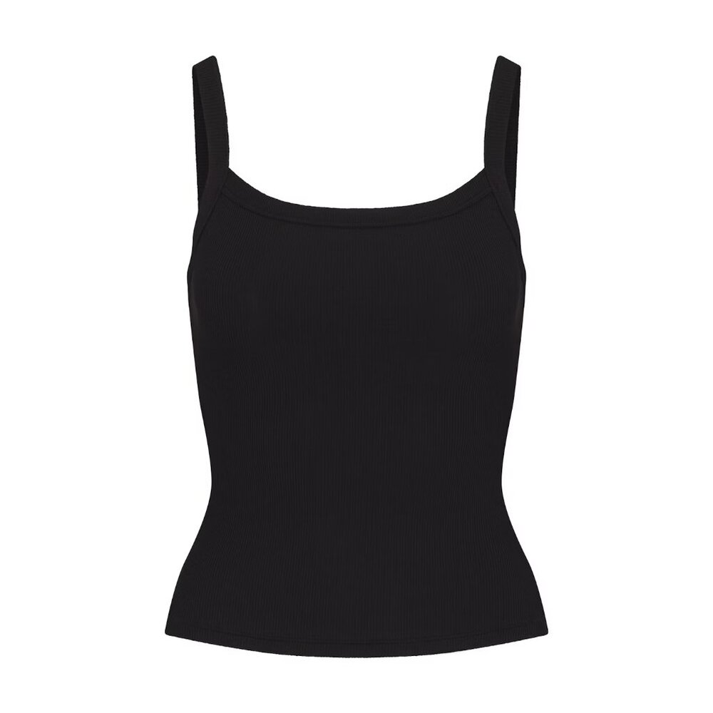 Skims – Soft Lounge Scoop Neck Tank (Onyx, XS, NWT)